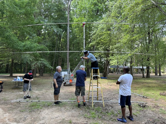 Field Day Tower Trailer with Beam Setup